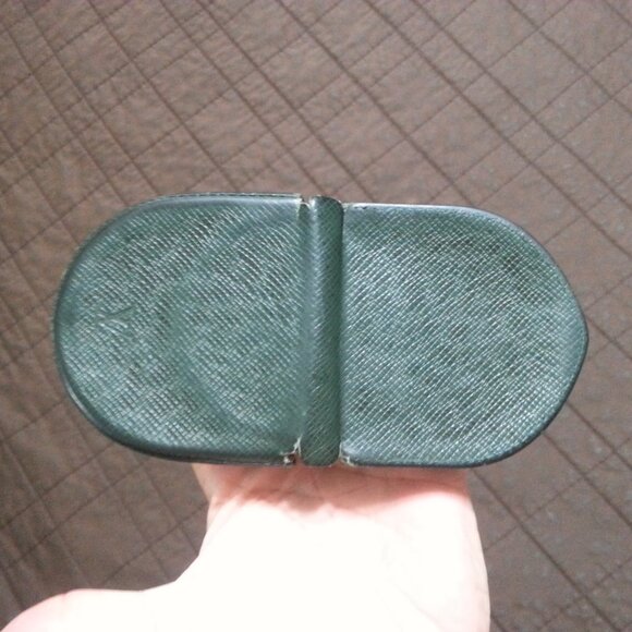 Vintage LV Louis Vuitton Taiga Leather Coin Wallet Case Holder Green  Women Men - Picture 8 of 16